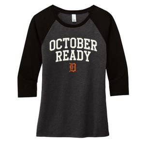 October Ready 2024 Baseball Women's Tri-Blend 3/4-Sleeve Raglan Shirt