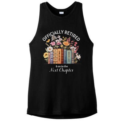 Officially Retired And On To The Next Chapter Retirement Ladies PosiCharge Tri-Blend Wicking Tank