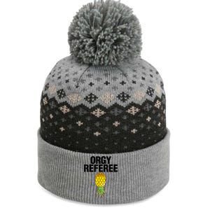 Orgy Referee Adult Humor Swinger Group Sex Freak Gift The Baniff Cuffed Pom Beanie