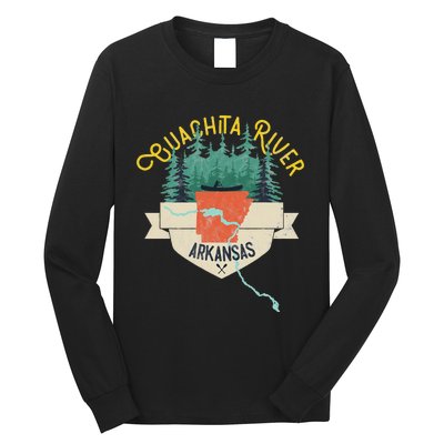 Ouachita River Arkansas National Park River Floating Kayak Long Sleeve Shirt