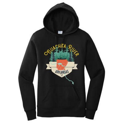 Ouachita River Arkansas National Park River Floating Kayak Women's Pullover Hoodie