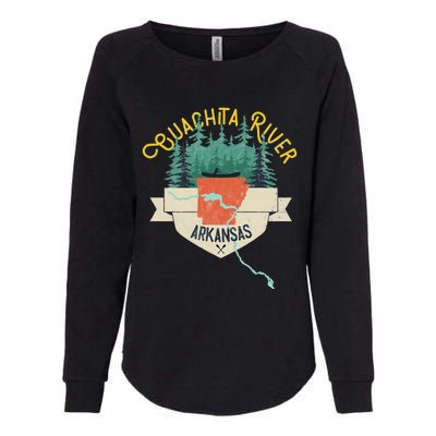 Ouachita River Arkansas National Park River Floating Kayak Womens California Wash Sweatshirt