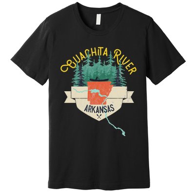 Ouachita River Arkansas National Park River Floating Kayak Premium T-Shirt