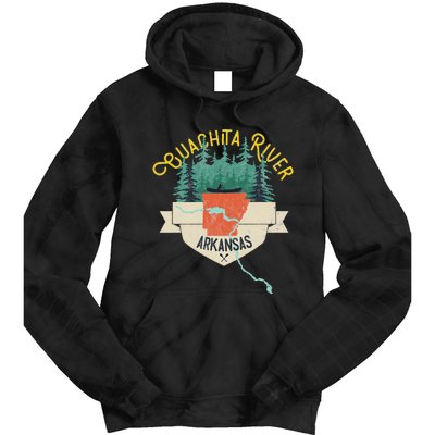 Ouachita River Arkansas National Park River Floating Kayak Tie Dye Hoodie