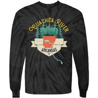 Ouachita River Arkansas National Park River Floating Kayak Tie-Dye Long Sleeve Shirt