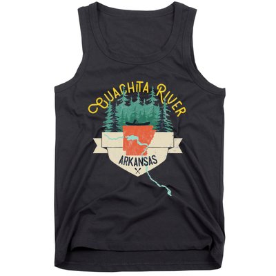 Ouachita River Arkansas National Park River Floating Kayak Tank Top