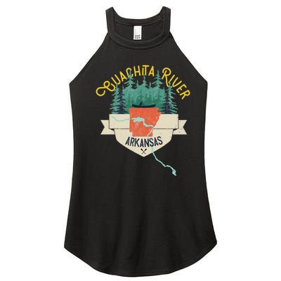 Ouachita River Arkansas National Park River Floating Kayak Women’s Perfect Tri Rocker Tank