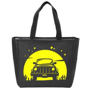 Off Road Adventure Sport Retro Zip Tote Bag