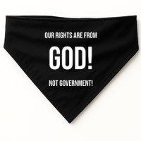 Our Rights Are From God Not Government USA-Made Doggie Bandana