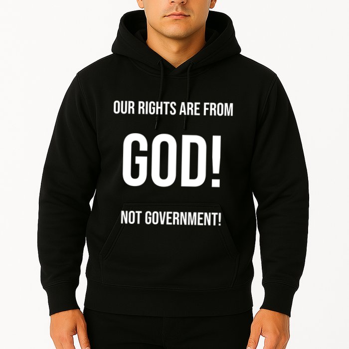 Our Rights Are From God Not Government Hoodie