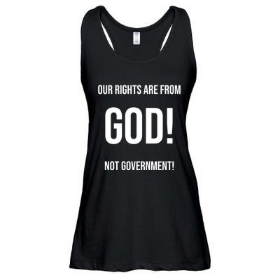 Our Rights Are From God Not Government Ladies Essential Flowy Tank