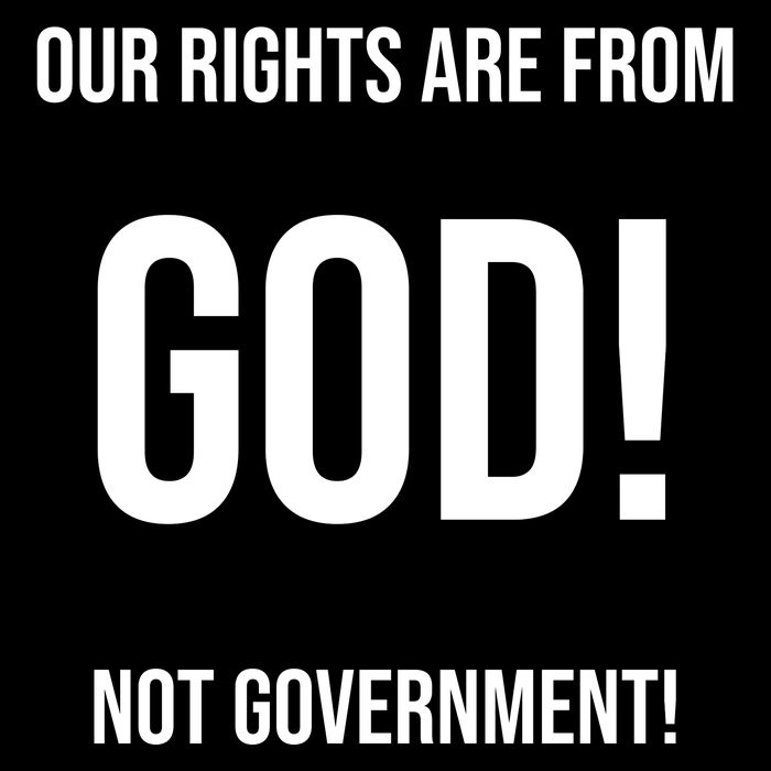 Our Rights Are From God Not Government Flatbill Hat