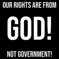 Our Rights Are From God Not Government 16 in Basic Backpack
