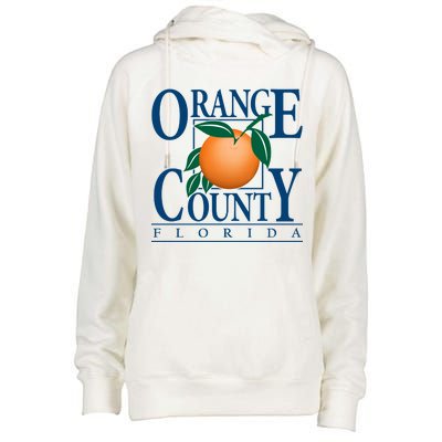 Orange County Florida Womens Funnel Neck Pullover Hood