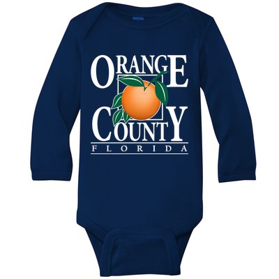 Orange County Florida Baby Long Sleeve Bodysuit