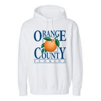 Orange County Florida Garment-Dyed Fleece Hoodie