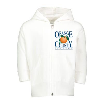 Orange County Florida Toddler Zip Fleece Hoodie