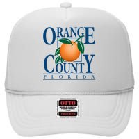 Orange County Florida High Crown Mesh Back Trucker Hat