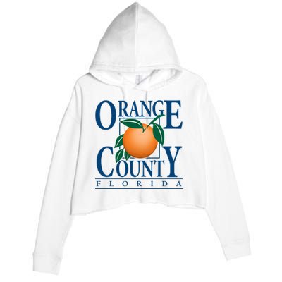 Orange County Florida Crop Fleece Hoodie