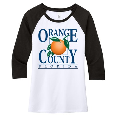 Orange County Florida Women's Tri-Blend 3/4-Sleeve Raglan Shirt