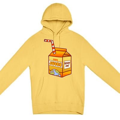 Orange Juice 999 Carton 100% Real Juice Premium Pullover Hoodie