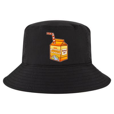 Orange Juice 999 Carton 100% Real Juice Cool Comfort Performance Bucket Hat