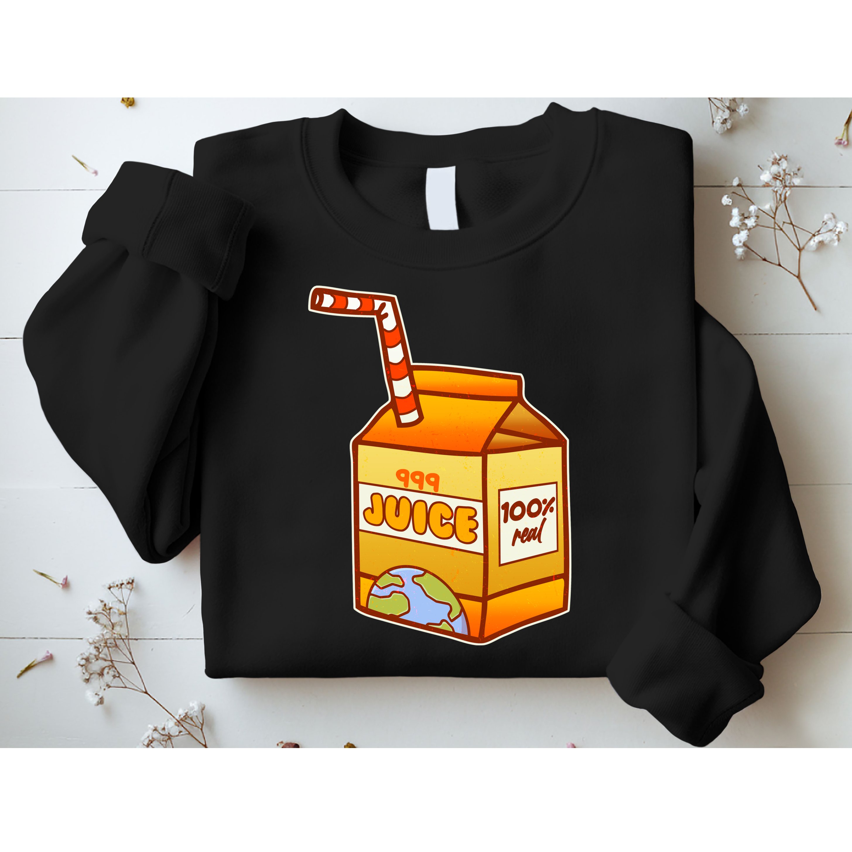 Orange Juice 999 Carton 100% Real Juice Sweatshirt
