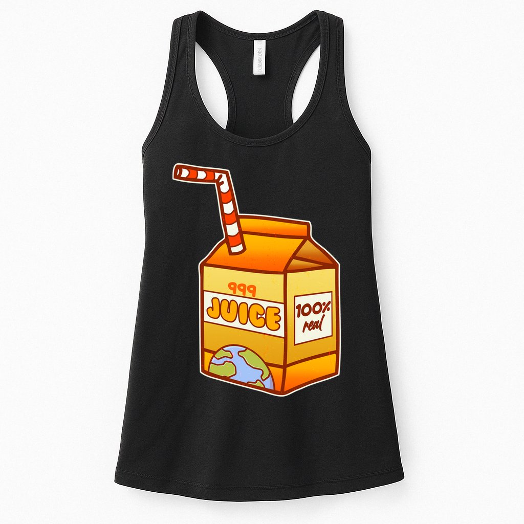 Orange Juice 999 Carton 100% Real Juice Womens Tank Top