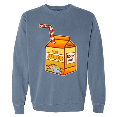 Orange Juice 999 Carton 100% Real Juice Garment-Dyed Sweatshirt