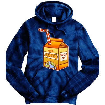 Orange Juice 999 Carton 100% Real Juice Tie Dye Hoodie