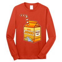 Orange Juice 999 Carton 100% Real Juice Long Sleeve Shirt