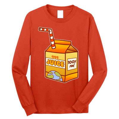 Orange Juice 999 Carton 100% Real Juice Long Sleeve Shirt