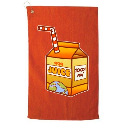 Orange Juice 999 Carton 100% Real Juice Golf Towel