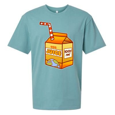 Orange Juice 999 Carton 100% Real Juice Sueded Cloud Jersey T-Shirt