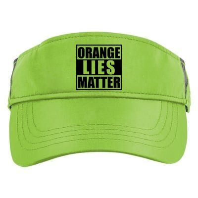 Orange Lies Matter Resist Anti Trump Adult Drive Performance Visor