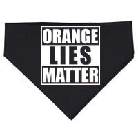 Orange Lies Matter Resist Anti Trump USA-Made Doggie Bandana