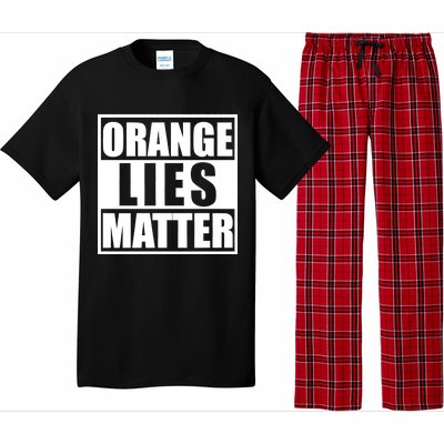 Orange Lies Matter Resist Anti Trump Pajama Set