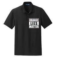 Orange Lies Matter Resist Anti Trump Dry Zone Grid Polo