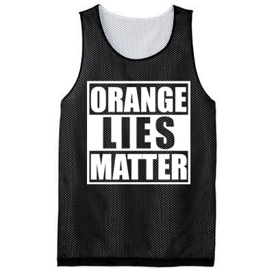 Orange Lies Matter Resist Anti Trump Mesh Reversible Basketball Jersey Tank