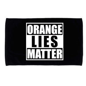 Orange Lies Matter Resist Anti Trump Microfiber Hand Towel