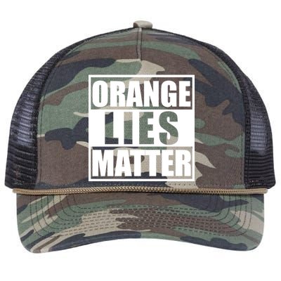 Orange Lies Matter Resist Anti Trump Retro Rope Trucker Hat Cap