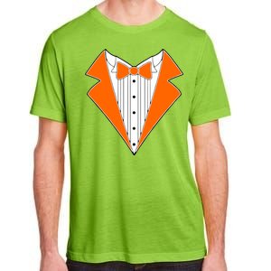 Orange Tuxedo Wedding Bachelor Prom Tux Adult ChromaSoft Performance T-Shirt