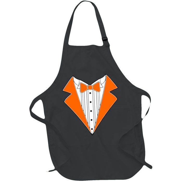 Orange Tuxedo Wedding Bachelor Prom Tux Apron