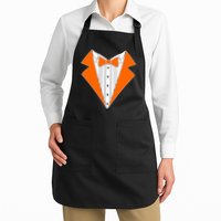 Orange Tuxedo Wedding Bachelor Prom Tux Apron