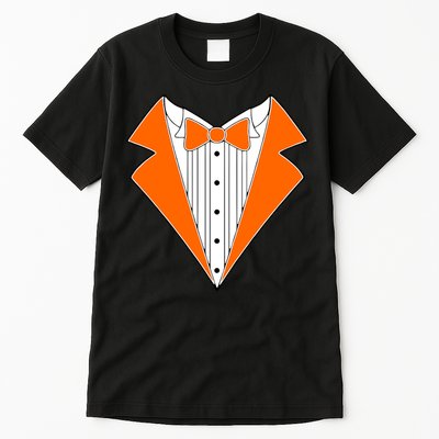 Orange Tuxedo Wedding Bachelor Prom Tux Tall T-Shirt