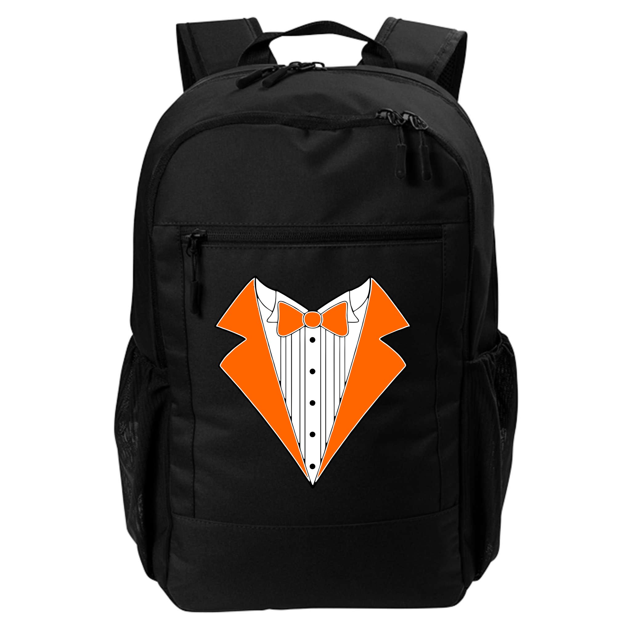 Orange Tuxedo Wedding Bachelor Prom Tux Backpack