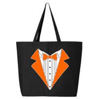 Orange Tuxedo Wedding Bachelor Prom Tux 25L Jumbo Tote
