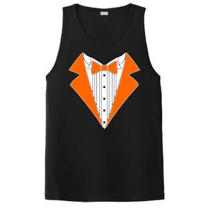 Orange Tuxedo Wedding Bachelor Prom Tux PosiCharge Competitor Tank