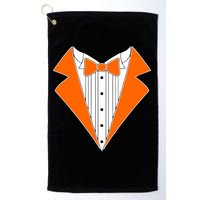Orange Tuxedo Wedding Bachelor Prom Tux Golf Towel