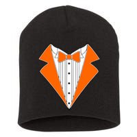 Orange Tuxedo Wedding Bachelor Prom Tux Short Acrylic Beanie
